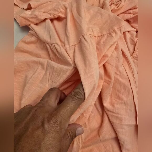 NWT Old Navy Short Sleeve Tiered Mini Swing Peach Dress Plus Size 2x - Picture 3 of 9